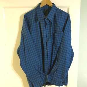 Jos. A Banks XXlL Blue gingham button down